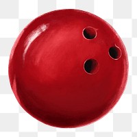 Bowling ball png sticker, sport equipment, transparent background