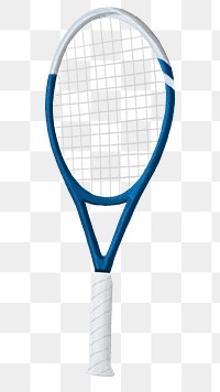 Tennis racket png sticker, sport equipment, transparent background