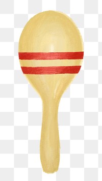 Maracas shaker png sticker, musical instrument, transparent background