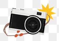 Flashing camera png, travel remix, transparent background