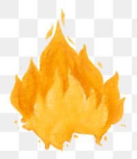Campfire flame png illustration, transparent background
