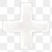 White plus sign png, transparent background