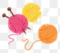 knitting needle ball png, crochet, hobby illustration, transparent background