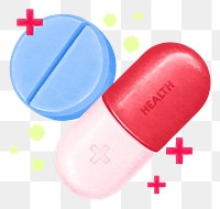 Medicine capsule tablet png, transparent background