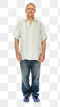 Png British elderly man, transparent background