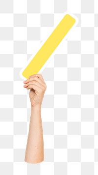 Slash icon png hand holding sign, transparent background