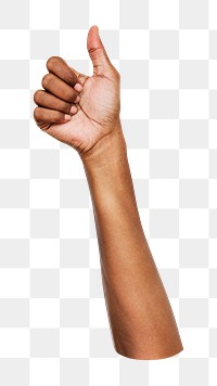 Thumb up gesture png, transparent background