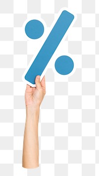 Division symbol png hand holding sign, transparent background