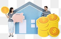 Personal financial planning  png, transparent background