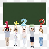 Kids learning mathematics png, transparent background