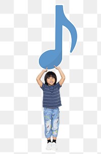 Music note boy png, transparent background