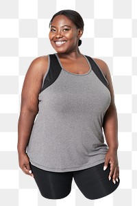 Png plus-size women's sportswear, transparent background