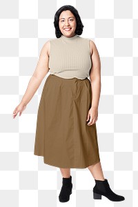 Women's casual fashion png transparent background