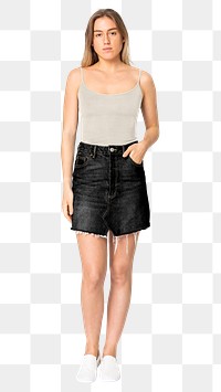 Blond woman png Summer fashion, transparent background