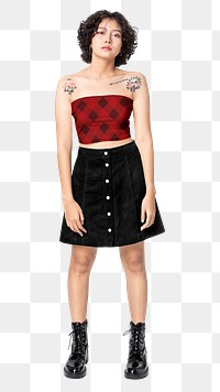 Women’s street fashion png transparent background