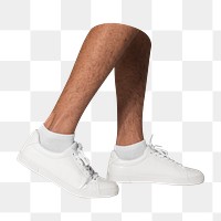 White canvas sneakers png ,transparent background