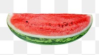 Watermelon slice png, transparent background