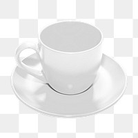 Tea cup png, isolated object, transparent background