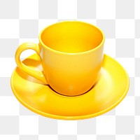 Tea cup png, isolated object, transparent background