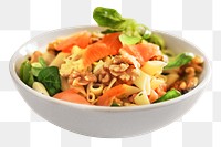Healthy fusion pasta  png, transparent background