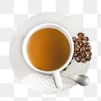 Coffee cup png collage element on transparent background