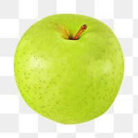 Green apple fruit png, transparent background