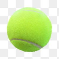 Png tennis ball, isolated collage element, transparent background