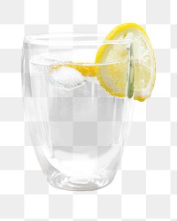 Lemon soda png, transparent background