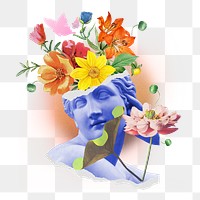 Beautiful mind png sticker, mixed media transparent background