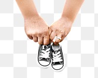 Kid sneakers png, transparent background