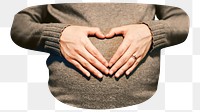 Pregnant woman png happy, transparent background