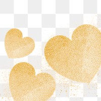 Heart png border, transparent background