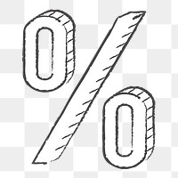 Percentage Illustration icon png,  transparent background 