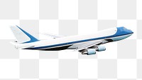 Airplane freight transportation png, transparent background