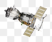 Png spacecraft, isolated collage element, transparent background