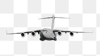 Airplane transportation vehicle png, transparent background
