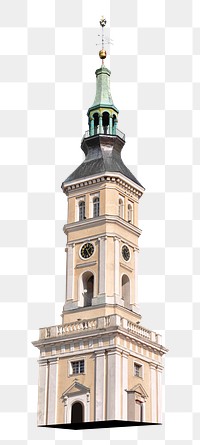 Town hall png collage element, transparent background