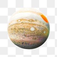 Jupiter planet png collage element on transparent background