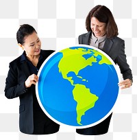 Businesswomen png element, transparent background