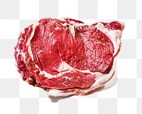 Fresh beef png, food element, transparent background