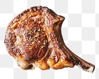Tomahawk steak png collage element, transparent background