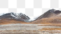PNG Himalaya mountains border, transparent background