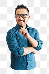 Man png element, transparent background