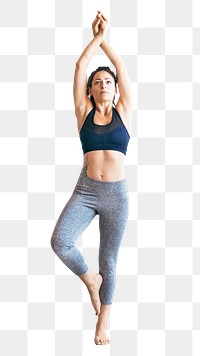 Healthy yoga exercise png, transparent background