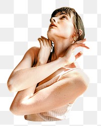 Advertising post modeling png, transparent background