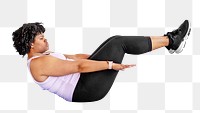 Woman yoga class png, transparent background