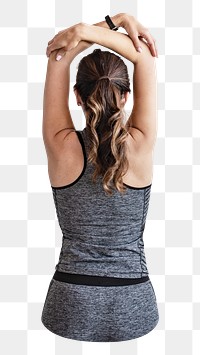 Sporty woman png, transparent background