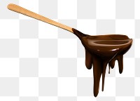 Chocolate ganache png, food element, transparent background