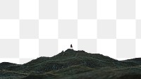 PNG Mountain travel border, transparent background