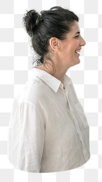 Woman png element, transparent background